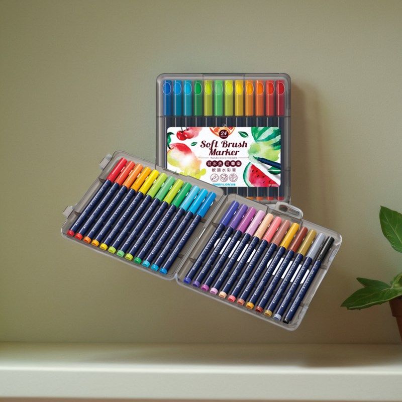 雄狮软头水彩笔装幼儿园色色水洗彩色笔水彩画画笔软笔头,文具电教/文化用品/商务用品,水彩笔,淘宝优惠券,粉丝福利购,淘宝优惠卷