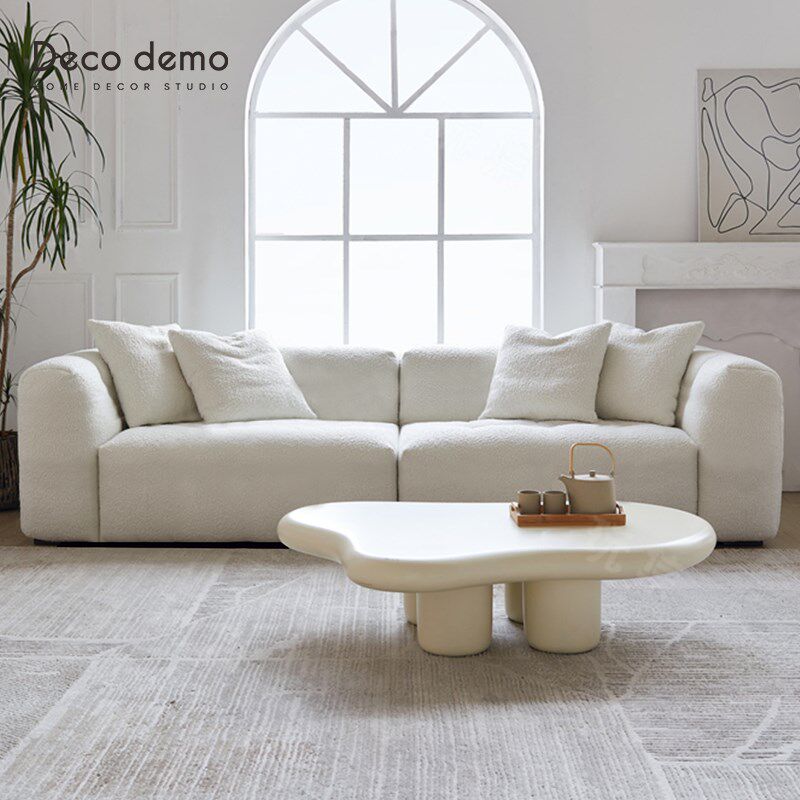 定制棉花糖沙发全包弹力单人沙发罩泰迪绒防尘 Deco Demo