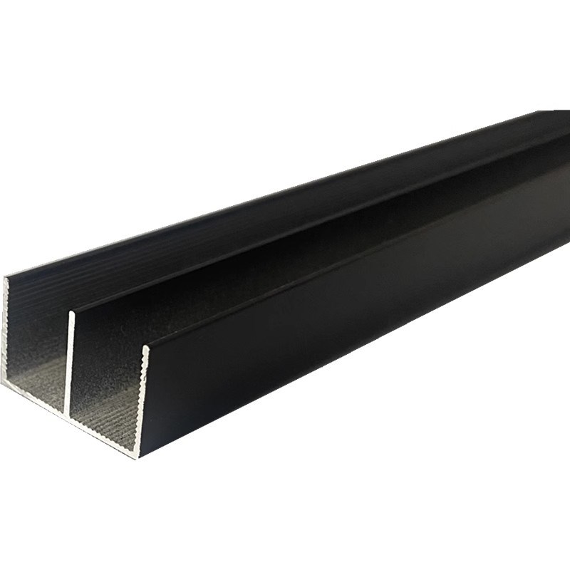 黑色特厚免拉手砖夹橱柜铝合金全套配件包收封边瓷砖灶台立柱卡槽