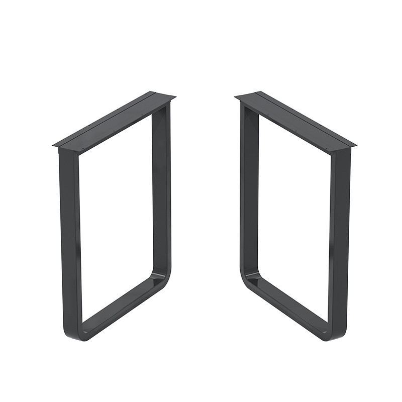 定制弧形岛台支架吧台餐桌脚办公桌会议书桌金属脚茶几桌子腿