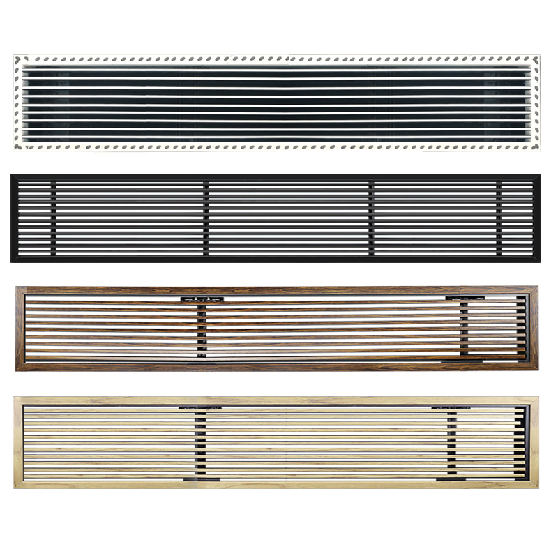 BS中央空调出风口线型百叶加长极简无边框隐型出风回风口 检修口