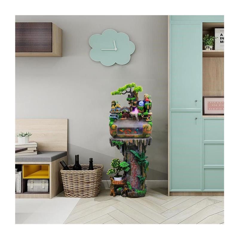 客厅假山流水喷泉循环水小高山小型瀑布山水鱼缸水景装饰造景,家居饰品,装饰摆件,淘宝优惠券,粉丝福利购,淘宝优惠卷