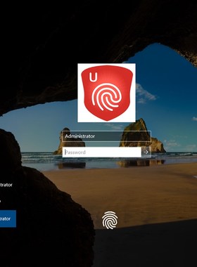 纳彩u指纹解锁window电脑台式机笔记本机登录因子文件加密