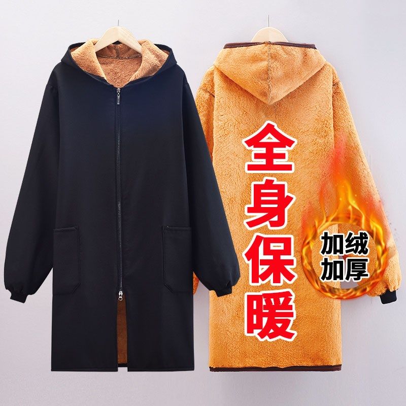 冬季新款外穿加绒加厚防水防油罩衣女大人时尚围裙工作服定制,家庭/个人清洁工具,围裙,淘宝优惠券,粉丝福利购,淘宝优惠卷
