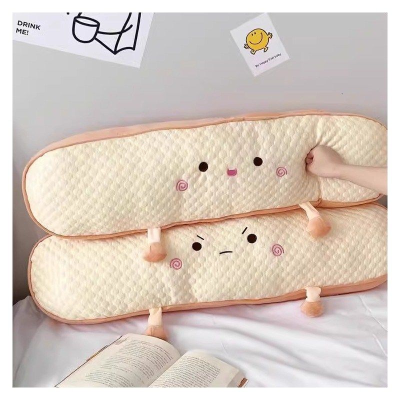 爱吐司长条抱枕卧室宿舍床上女生侧睡夹腿靠枕床头靠垫腰靠,居家布艺,靠垫/抱枕,淘宝优惠券,粉丝福利购,淘宝优惠卷