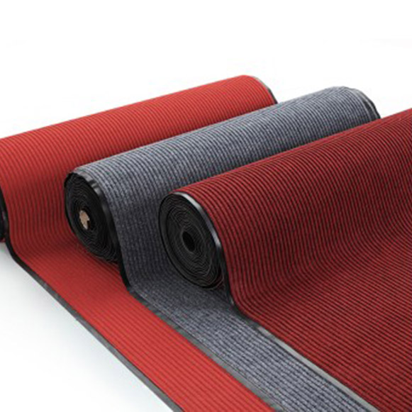 条纹压花地毯酒店走廊地垫防滑防水入户玄关进门垫迎宾垫裁剪