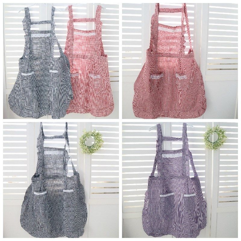 女士围裙新款时尚高级边夏天透气漂亮背带女夏季薄款透气工作服,家庭/个人清洁工具,围裙,淘宝优惠券,粉丝福利购,淘宝优惠卷