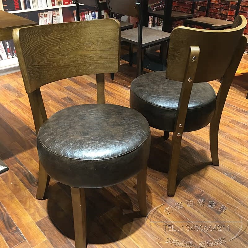 复古西餐厅卡座沙发定制咖啡厅方桌商用奶茶烘店酒吧桌椅组合