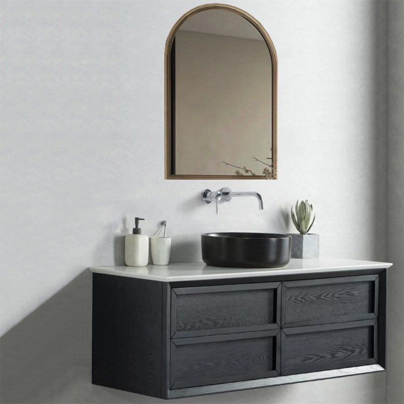 黑色浴室柜木纹洗手台台上盆中古风洗漱台小户型实木洗脸盆,家装主材,浴室柜组合,淘宝优惠券,粉丝福利购,淘宝优惠卷