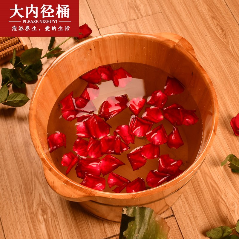 香柏木0cm高足疗洗脚木桶商用泡脚桶家用大尺寸洗脚盆人足浴桶