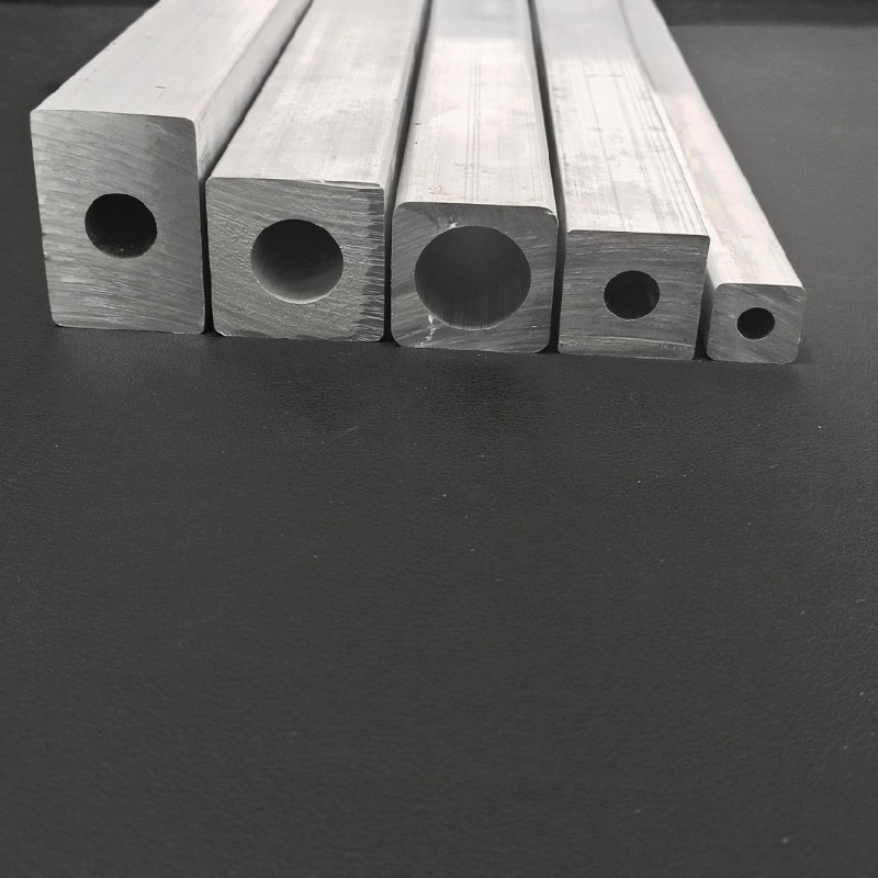 有现货 78*78 外方内圆方管 单孔方管 方棒 排气管 排水管 铝型材