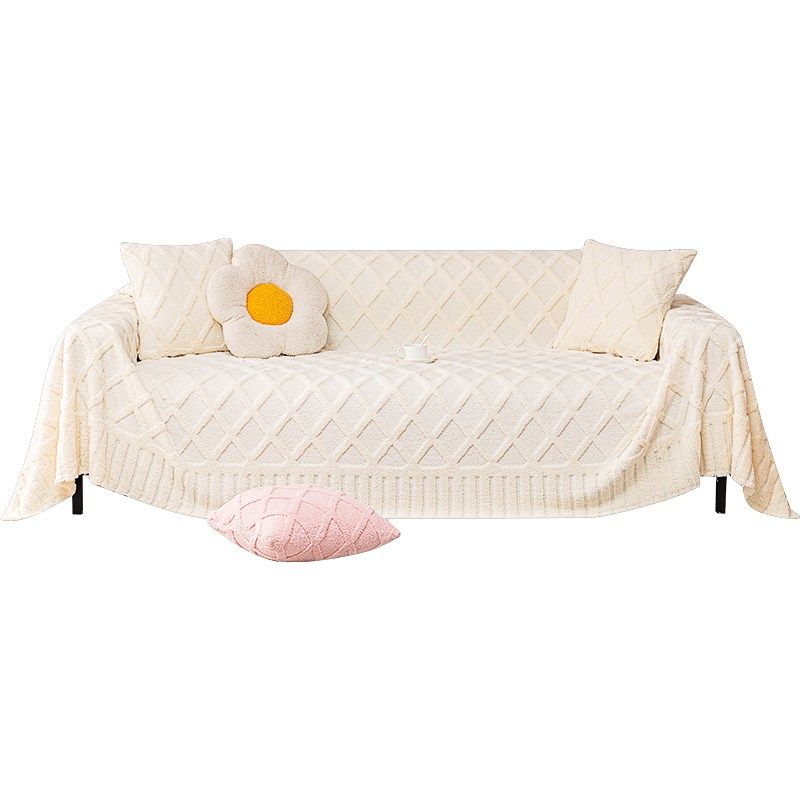 冬季毛绒沙发盖布巾新款奶油风加厚防滑坐垫子级秋冬罩毯,居家布艺,沙发垫,淘宝优惠券,粉丝福利购,淘宝优惠卷