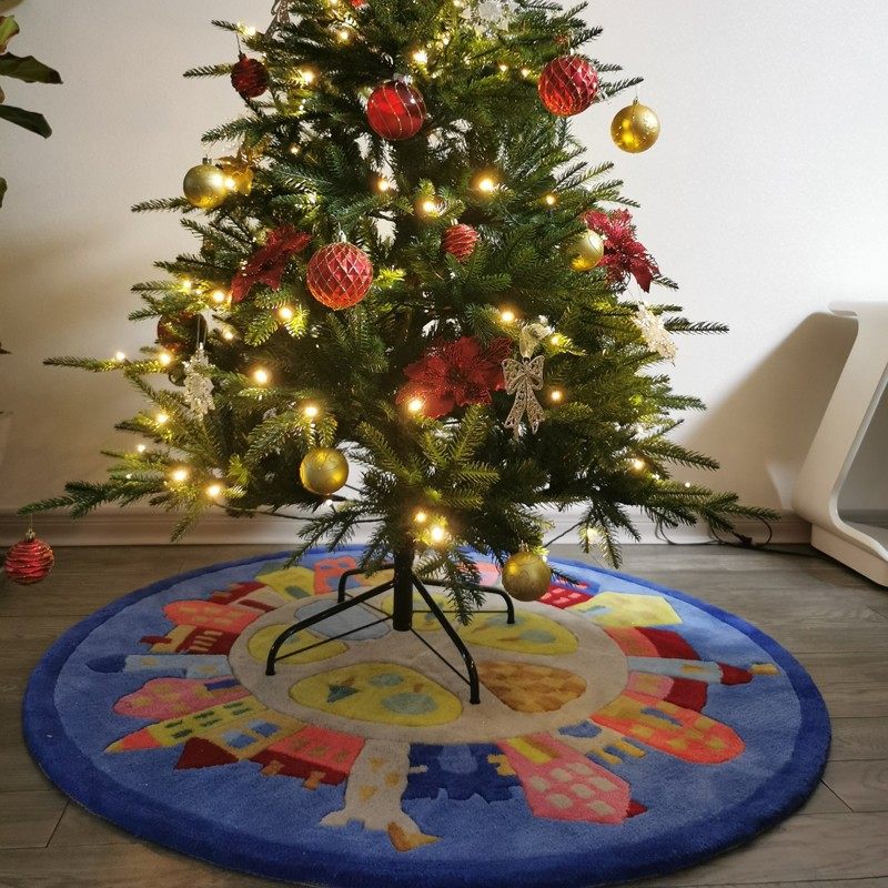圆形儿童卡通早教幼儿园城堡地毯客厅卧室玄关电脑椅手工地毯定制,居家布艺,地毯,淘宝优惠券,粉丝福利购,淘宝优惠卷