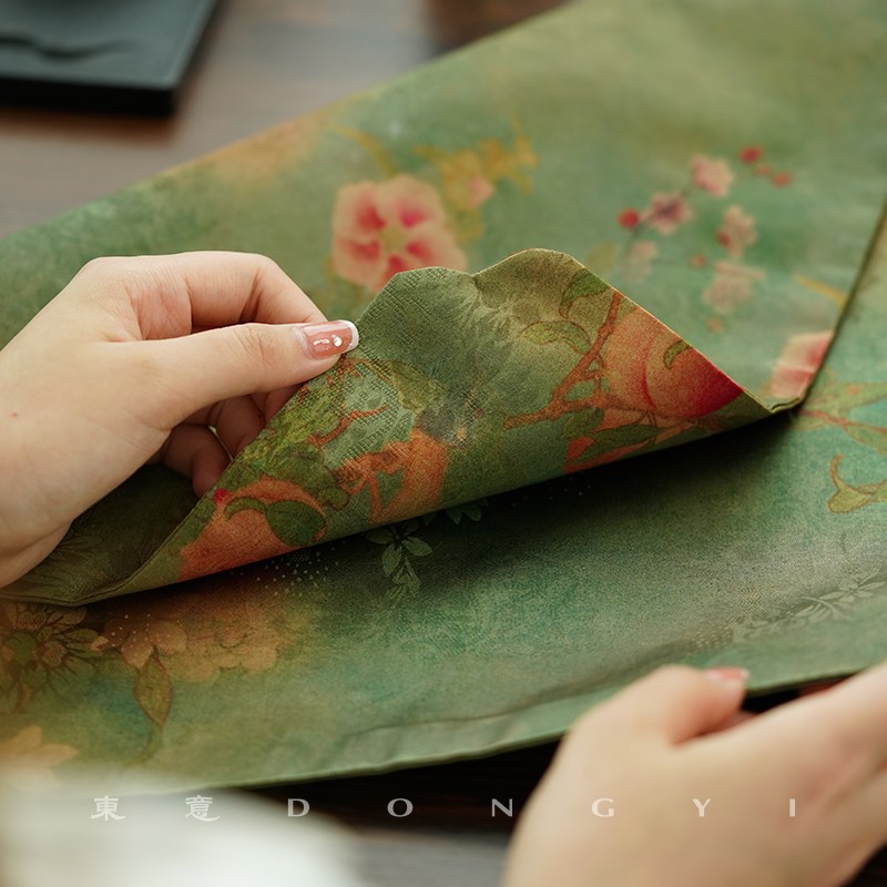 东意文房 仿香云纱毛毡书法垫布国风书画垫创意毛笔字练字桌布垫