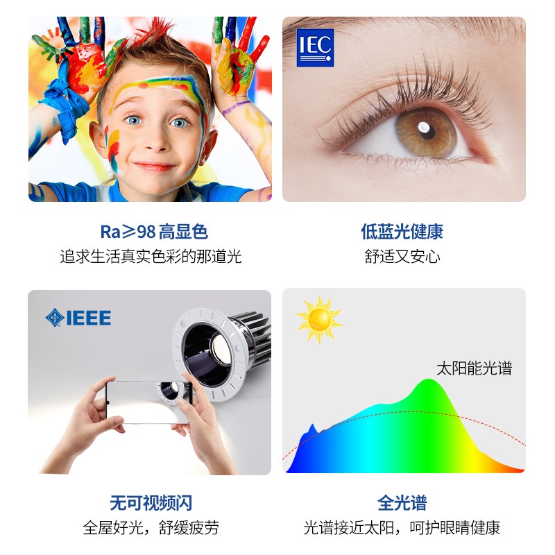 无边框防眩射灯预埋式全光谱护眼天花灯洗墙灯无灯客厅过道筒灯