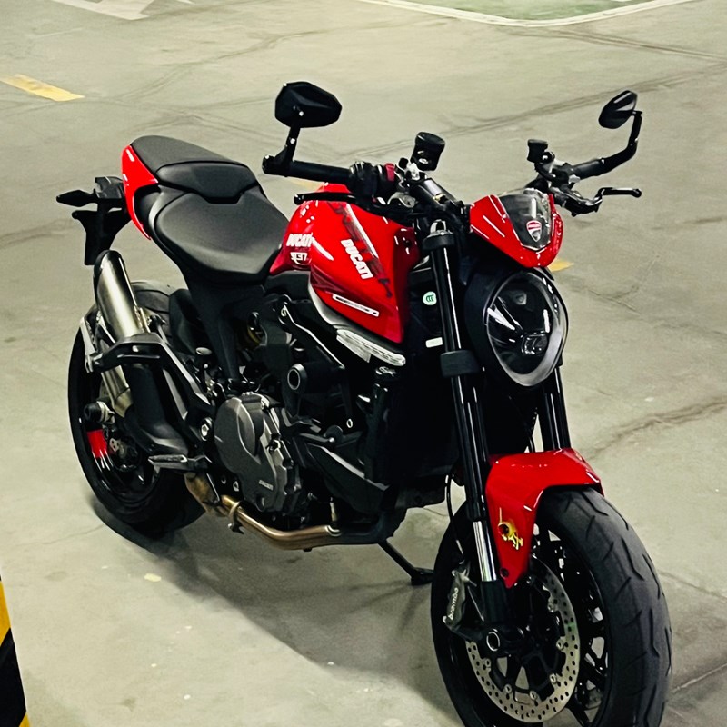 杜卡迪V2街霸v4怪兽骇客950手把镜自由800大魔鬼反光镜改装后视镜