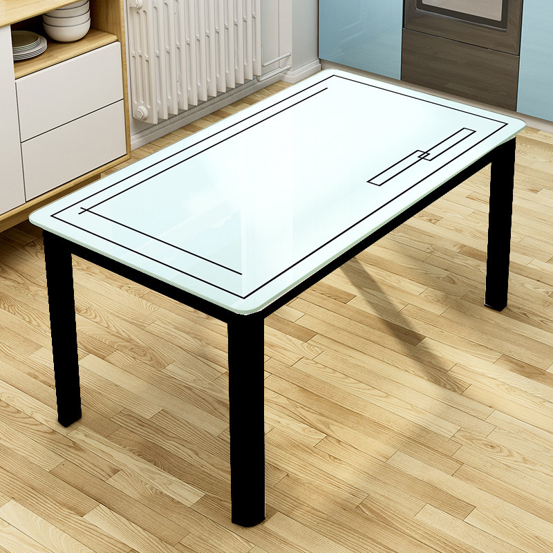 吃饭快餐面馆早餐小吃店出租屋经济型餐桌长方形钢化玻璃桌子,住宅家具,玻璃餐桌,淘宝优惠券,粉丝福利购,淘宝优惠卷