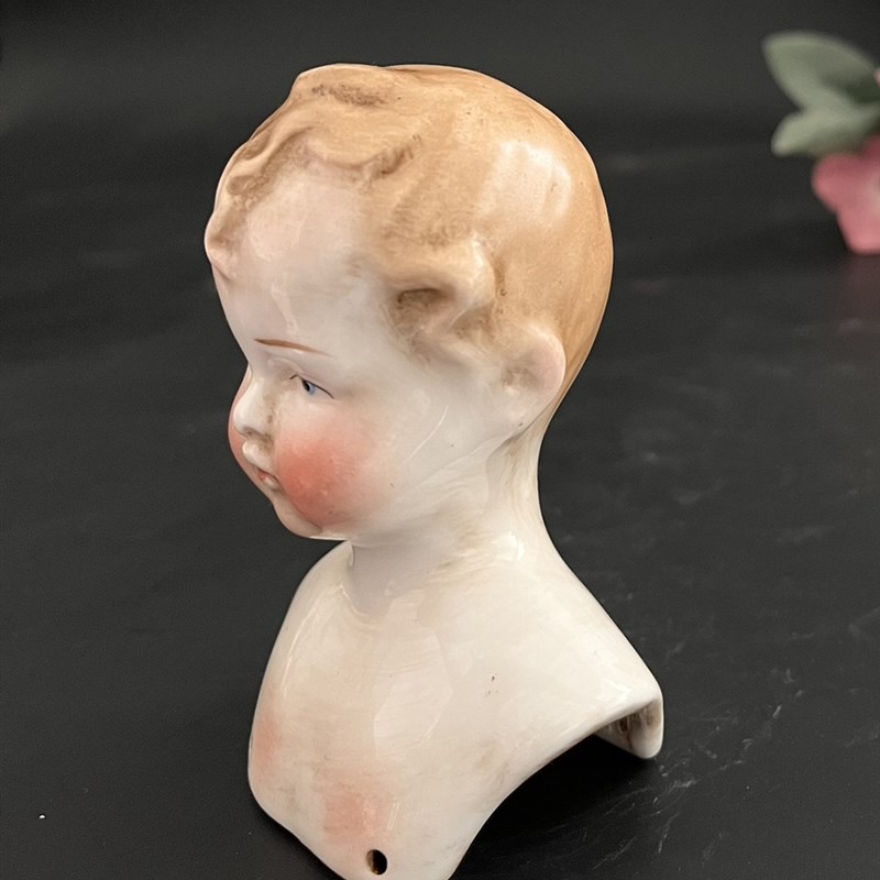 中古复刻古董陶瓷娃娃玩偶手作材料包配件家居软装可爱素瓷复古