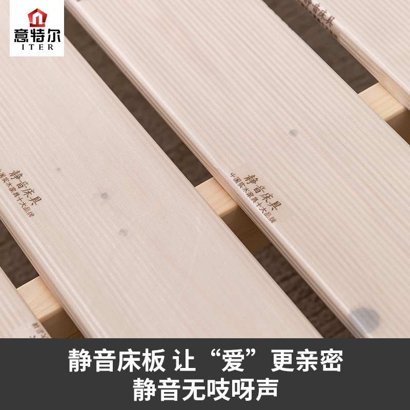 实木双人床主卧2021年新款1.8米床现代简约大气硬靠实木床储物床