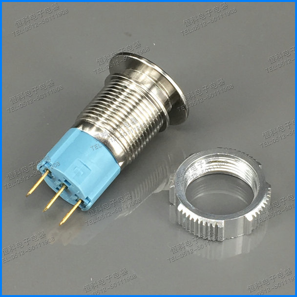 不锈钢按钮开关 M1mm 蘑菇头卡关 自复位/自锁  启动停止开关