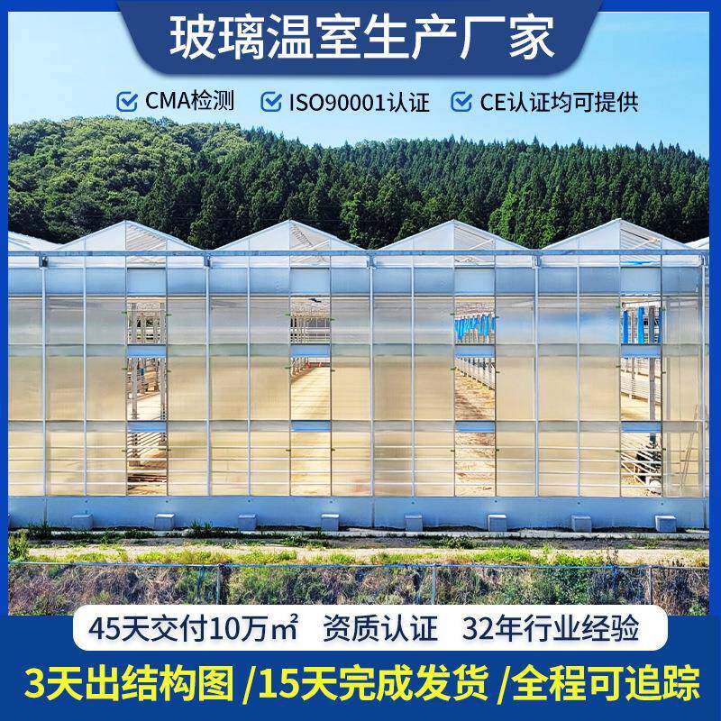 蔬菜大棚骨架钢管全套花卉展览连栋观光智能大棚钢管骨架玻璃温室