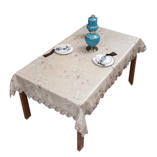 新玉楼方桌布正方形家用长方形布艺茶几台布餐桌布桌布