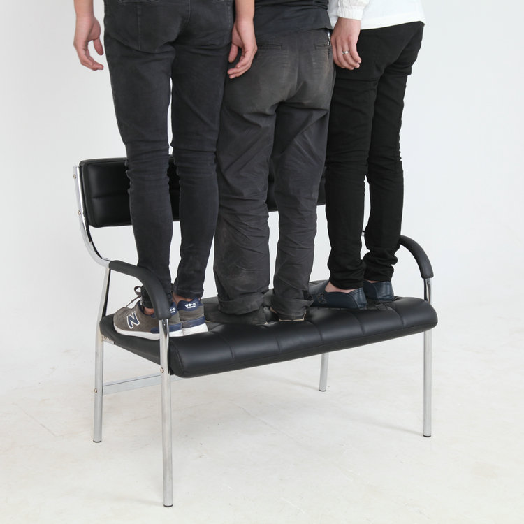 不锈钢三人位排椅机场椅发廊等候椅输液椅长椅美发店沙发连排椅子