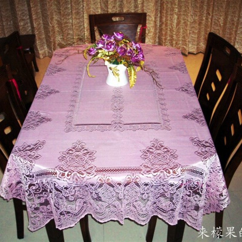 亚大纺织白色 西餐桌布2米X.米大桌布盖布长方形桌布茶几布