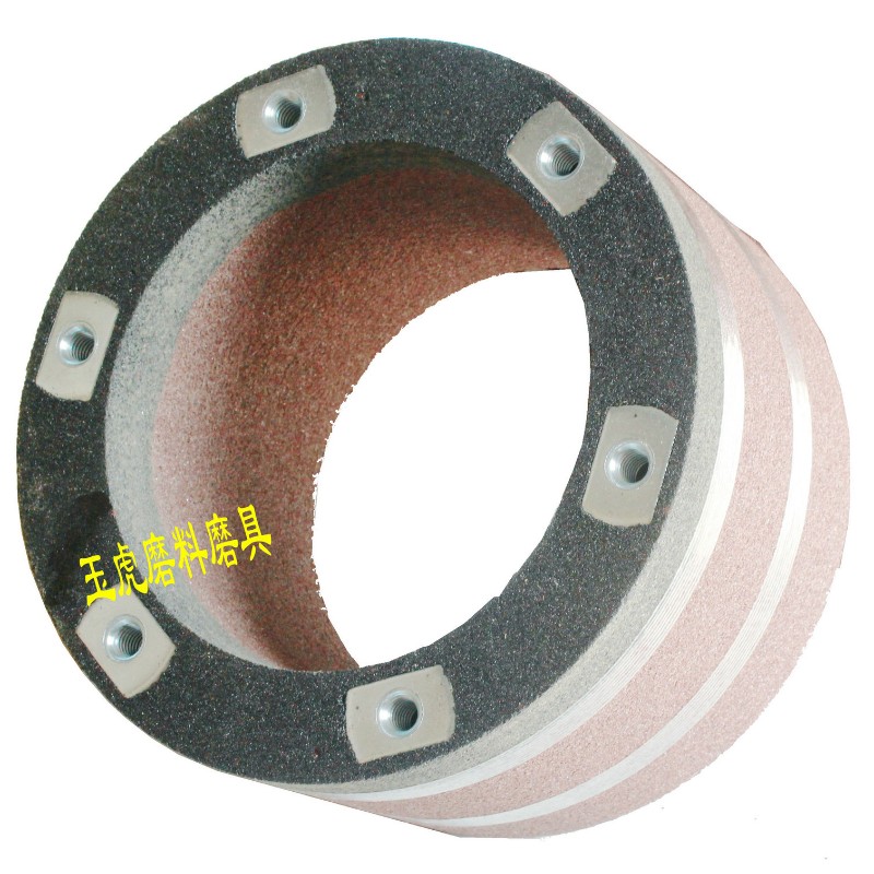 螺栓紧固砂轮树脂砂轮杯型砂轮磨刀机筒形砂轮305*120*240单面凹
