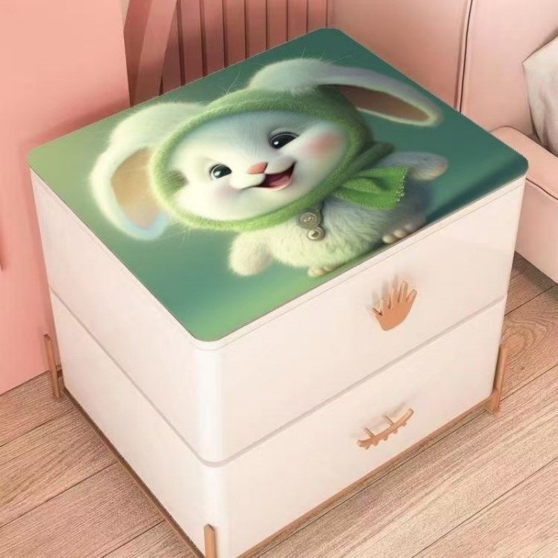 床头柜垫罩防水卡通兔皮革桌垫现代防尘盖布保护垫子防滑桌布,居家布艺,床头柜盖布,淘宝优惠券,粉丝福利购,淘宝优惠卷