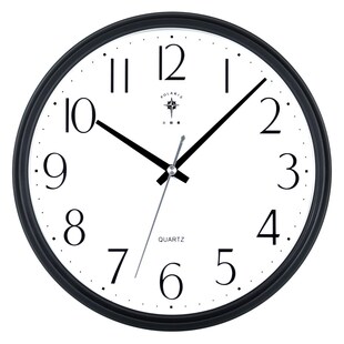 北极星现代家用客厅卧室静音挂钟表时尚石英钟圆形办公挂墙表