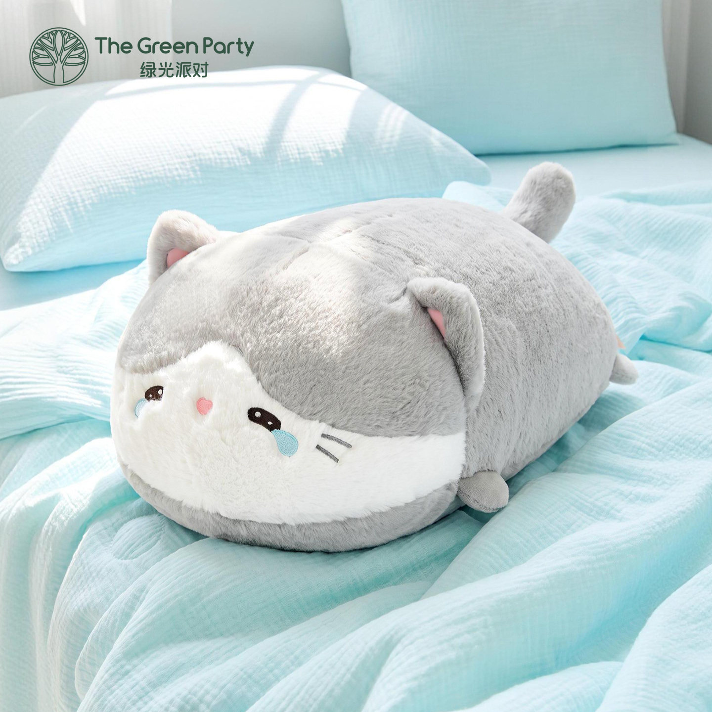 TheGreenParty软芙芙动物抱枕小猫公仔女生睡觉抱宿舍腰靠办公室