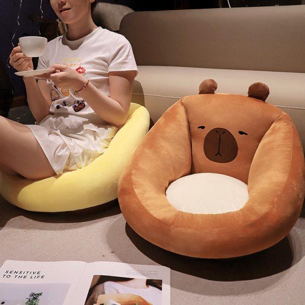 卡皮巴拉蒲团坐垫地上看书懒人坐墩客厅家用沙发阳台榻榻米地毯垫,居家布艺,蒲团,淘宝优惠券,粉丝福利购,淘宝优惠卷