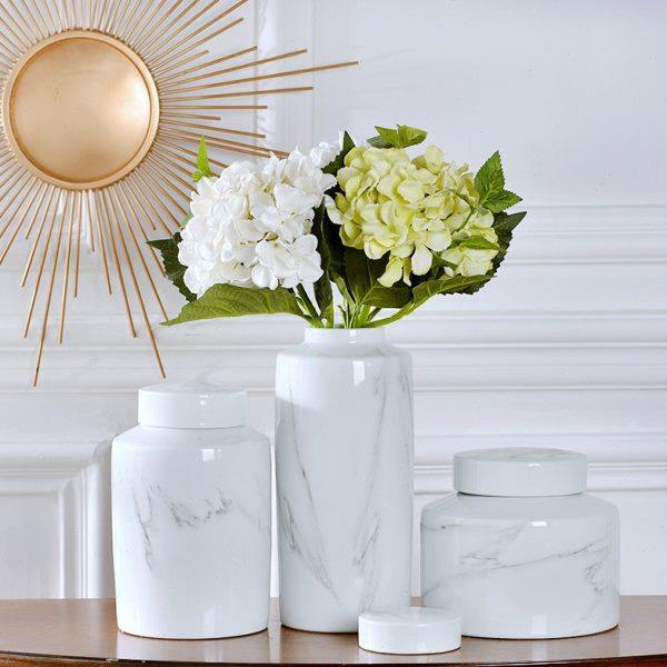 新中式家居装饰罐大理石纹陶瓷罐客厅玄关电视柜花瓶摆件软装摆设,鲜花速递/花卉仿真/绿植园艺,花瓶,淘宝优惠券,粉丝福利购,淘宝优惠卷
