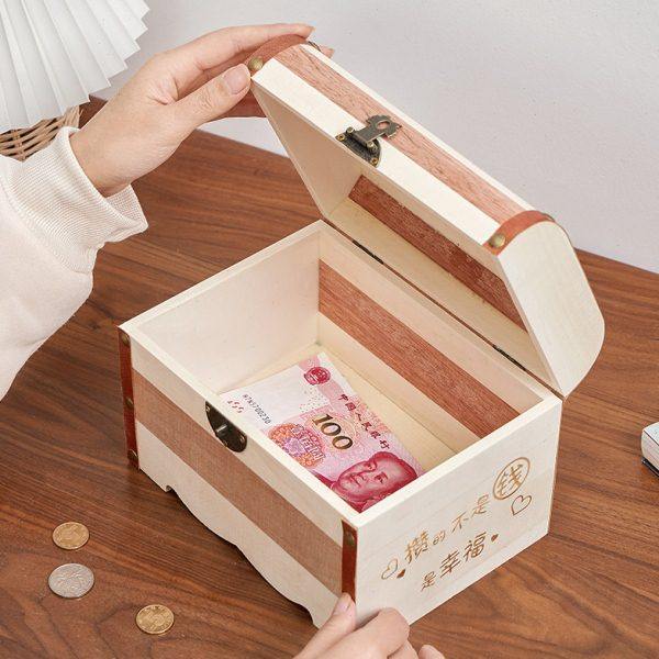 新款儿童存钱罐网红男孩百宝箱储钱罐女孩只进不出复古带锁储蓄罐,节庆用品/礼品,储蓄罐,淘宝优惠券,粉丝福利购,淘宝优惠卷