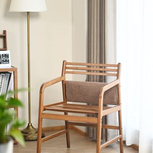 祥福竹家具功夫茶具泡茶椅子茶室禅意空间手扶靠背太师椅家用简约