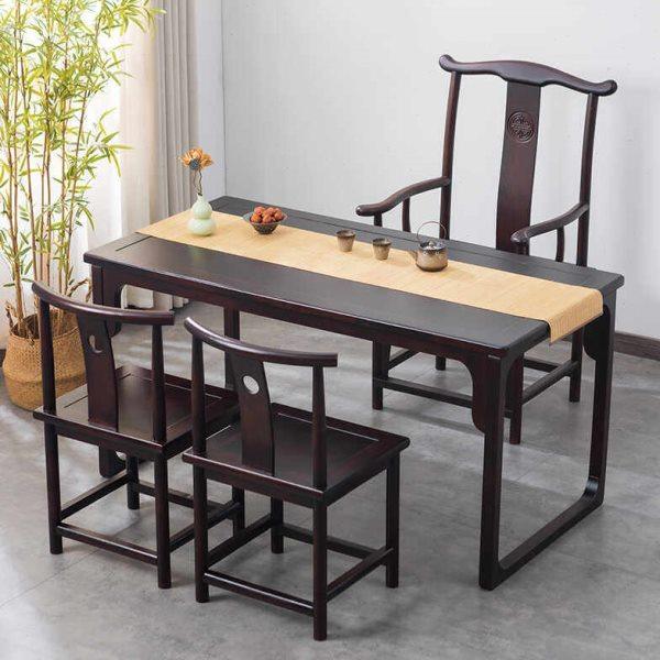 新中式茶桌椅组合实木办公室办公书法桌茶艺功夫桌茶几阳台泡茶台,住宅家具,家用茶台/茶桌,淘宝优惠券,粉丝福利购,淘宝优惠卷