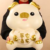 2025款 金猪存钱罐只进不出超大客厅摆件储钱可存取男女孩生日礼物