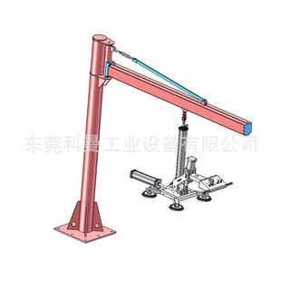 气动双气缸驱动重载钢板石板石材玻璃可自动翻转真空吸吊机吊具