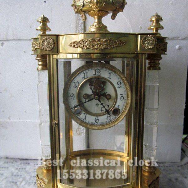 钟表 纯铜电镀金机械 座钟 古典明卡轮机芯 仿西洋钟欧式家居摆件,家居饰品,座钟,淘宝优惠券,粉丝福利购,淘宝优惠卷