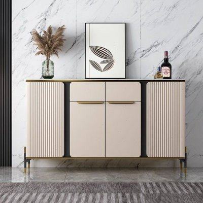 轻奢岩板餐边柜客厅靠墙玄关柜现代简约边柜厨房碗柜储物置物柜子,商业/办公家具,办公茶水柜,淘宝优惠券,粉丝福利购,淘宝优惠卷