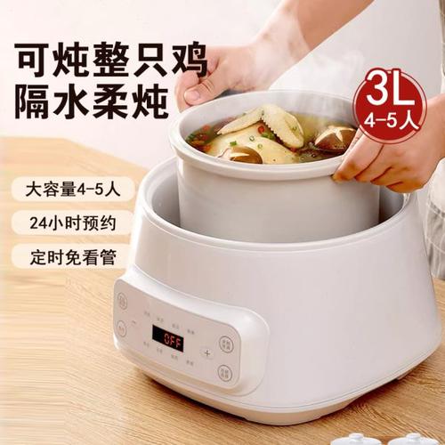 炖盅隔水炖家用4一5人用煲汤炖汤锅全自动燕窝电炖盅大容量炖锅