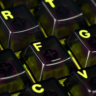 CYBERBOARD系列无线机械键盘键帽 Angry Miao 怒喵 冰川透明键帽