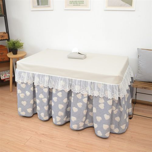 电炉罩长方形小清新提花烤火罩套防水防油冬季加厚加绒电茶几定做