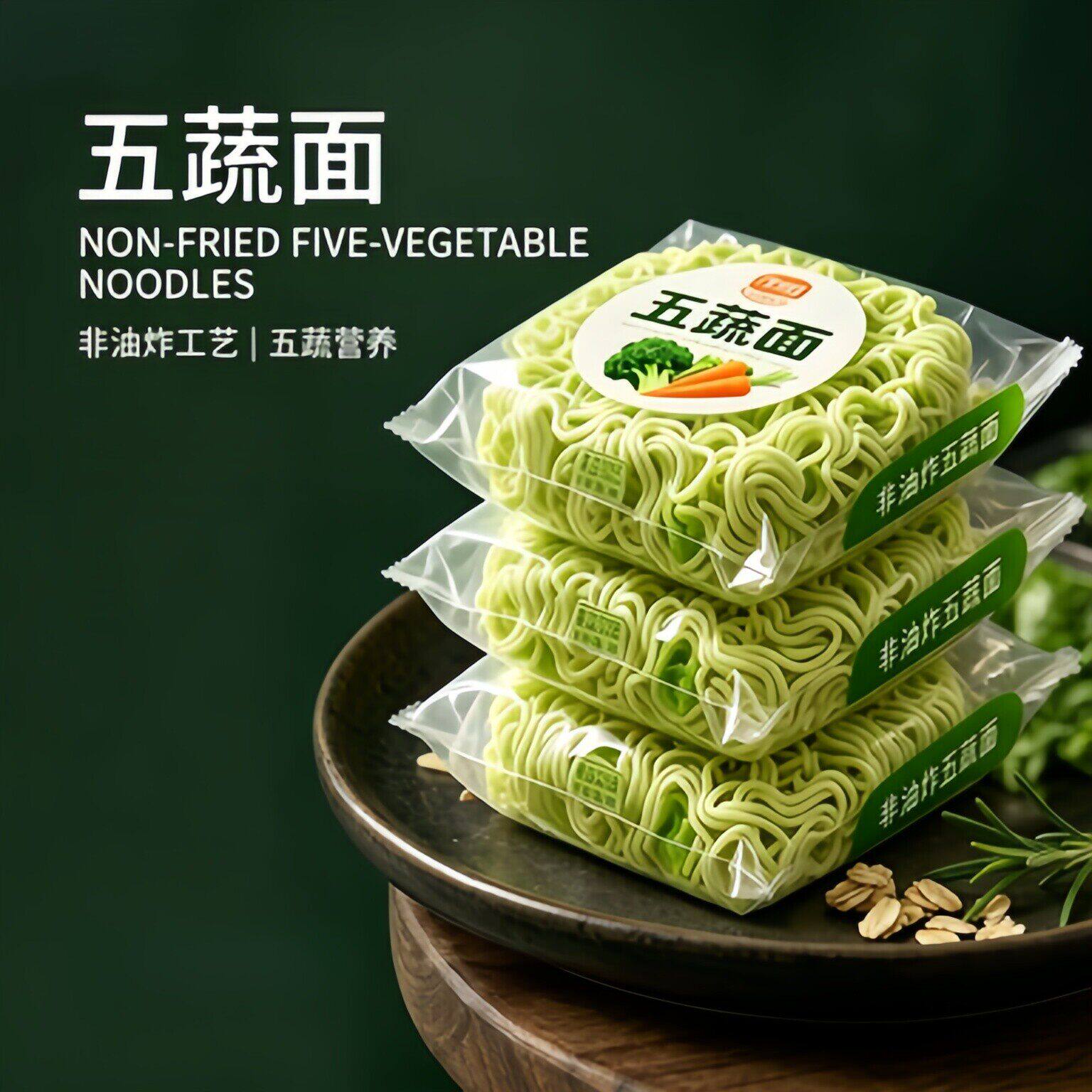 儿童五蔬面非油炸面饼方便面菠菜芹菜面条泡面代餐饱腹官方旗舰店