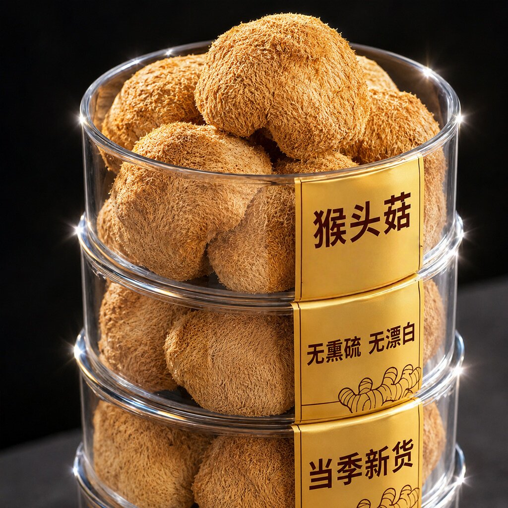 猴头菇干货官方旗舰店无硫东北长白山新货特级非野生养胃旗舰店