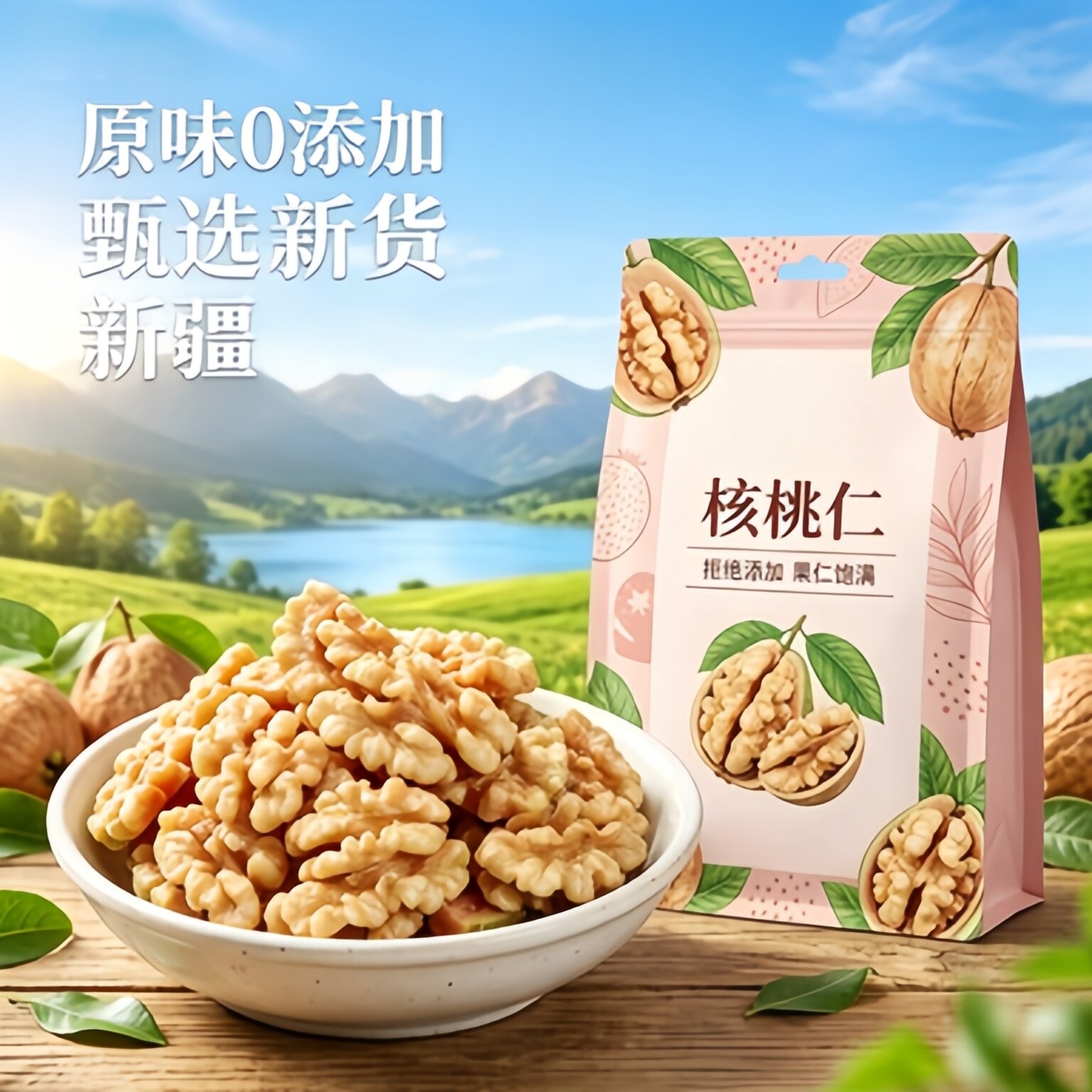 央妈推荐核桃仁2026新货原味去皮核桃新鲜生熟薄皮大核桃仁肉坚果