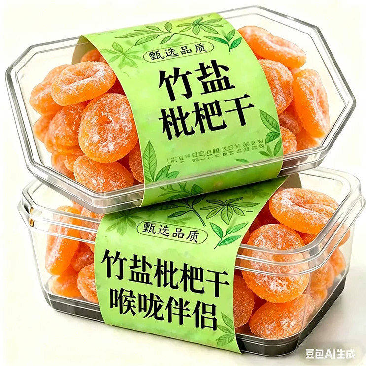 竹盐枇杷干官方旗舰店正品甘草原味无添加云霄琵琶干蜜饯果干零食