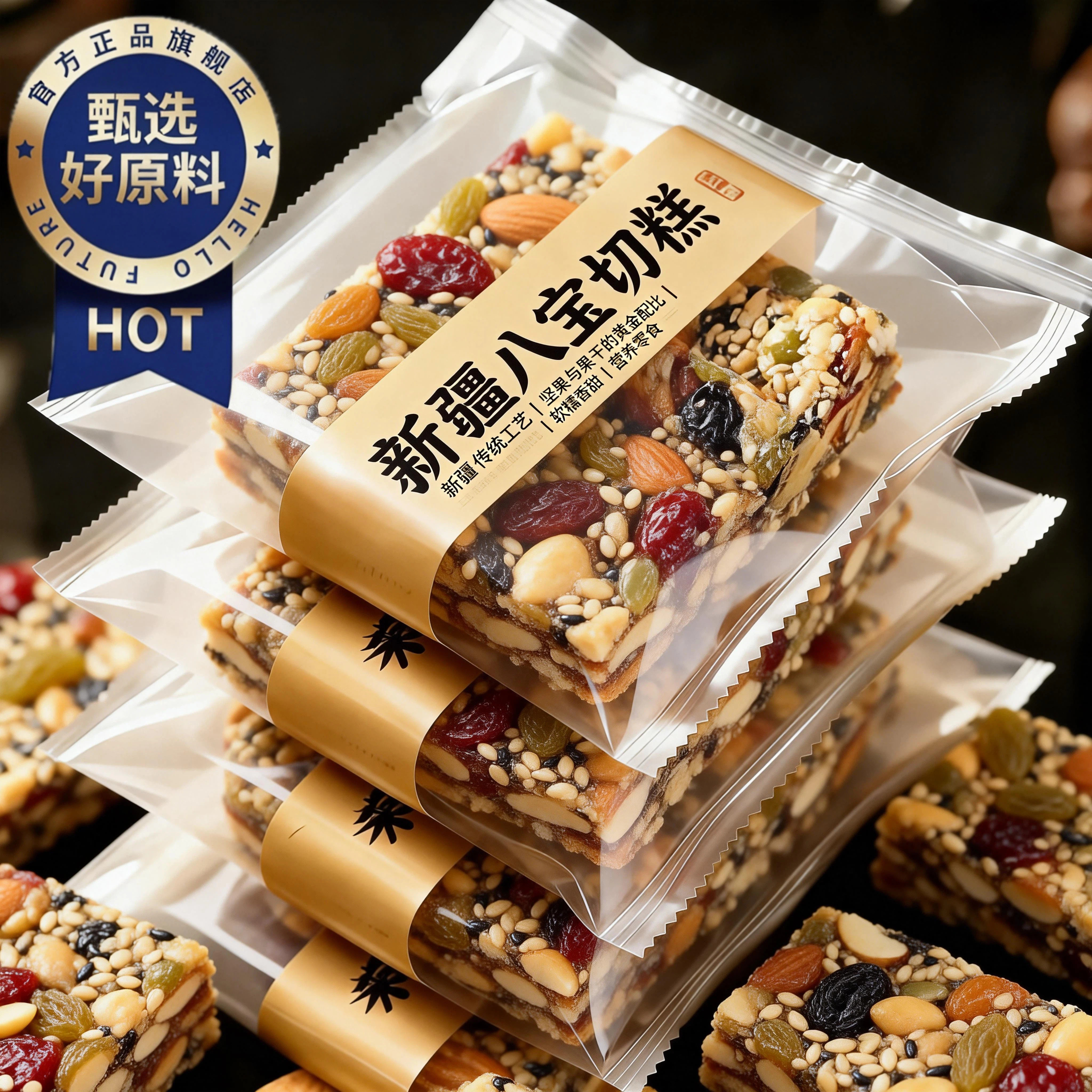 坚果八宝手工切糕新疆特产无糖精正宗官方旗舰店零食休闲食品小吃