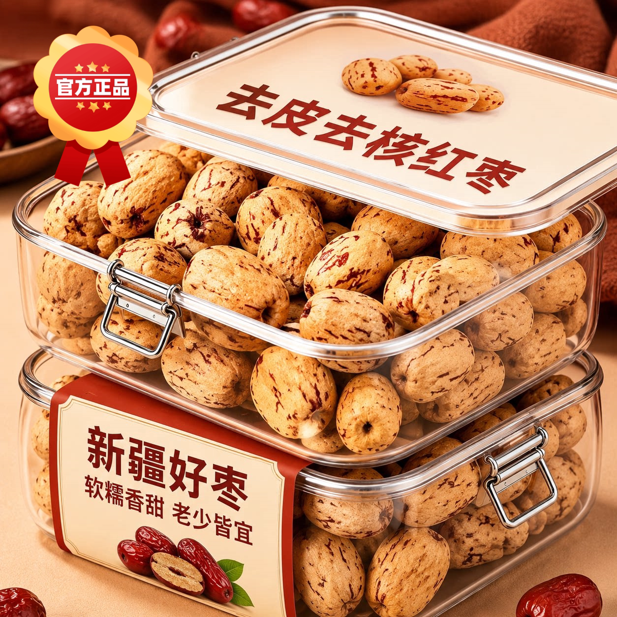 农科院去皮去核红枣新疆灰枣官方旗舰店泡茶新鲜枣子孕妇零食干货